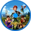 Justin, a hõs lovag 3D (Leslius) DVD borító CD1 label Letöltése