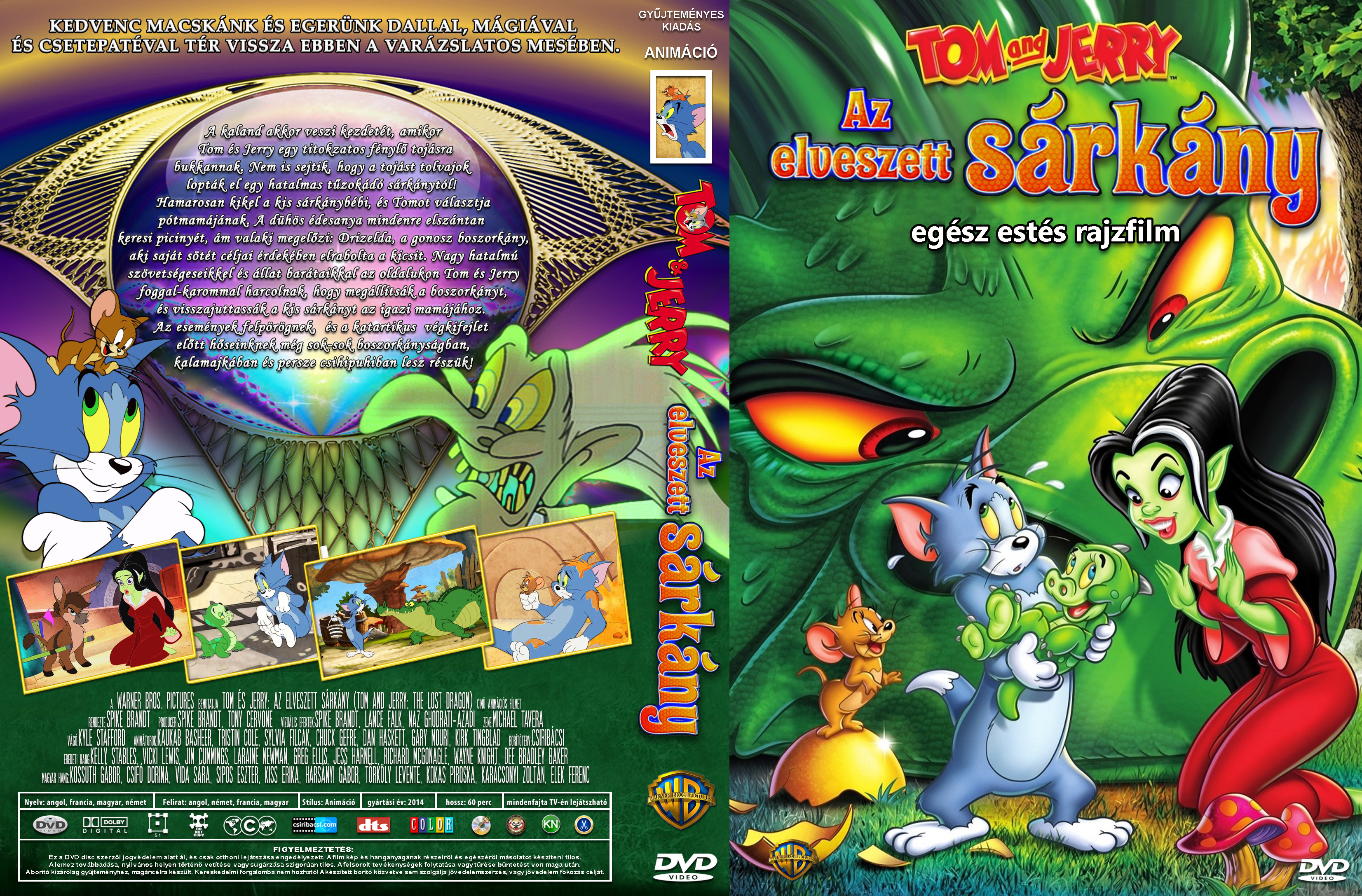 Coversclub Magyar Blu Ray Dvd Boritok Es Cd Boritok Klubja Tom Es Jerry Az Elveszett Sarkany Csiribacsi