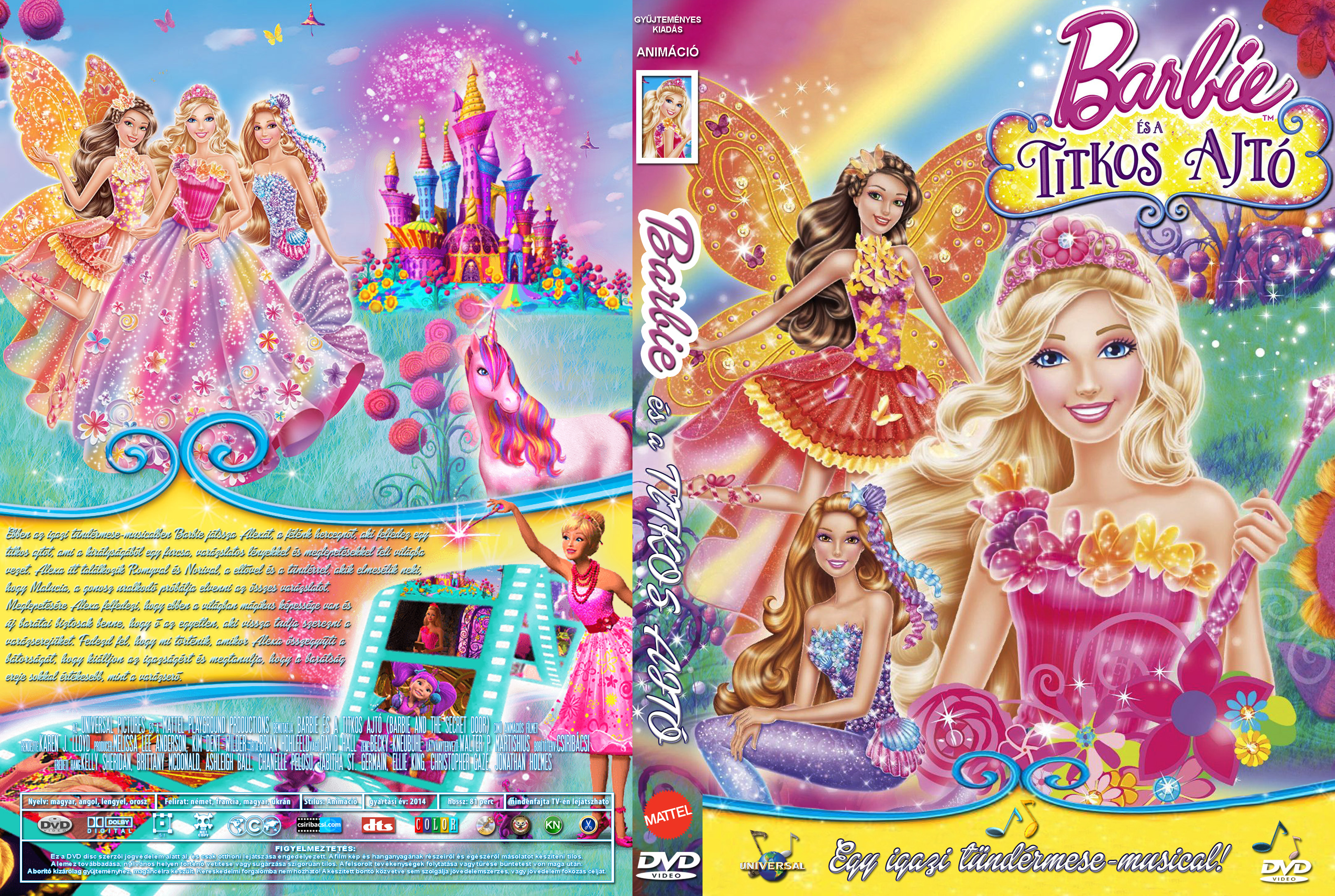 Coversclub Magyar Blu Ray Dvd Boritok Es Cd Boritok Klubja Barbie Es A Titkos Ajto Csiribacsi