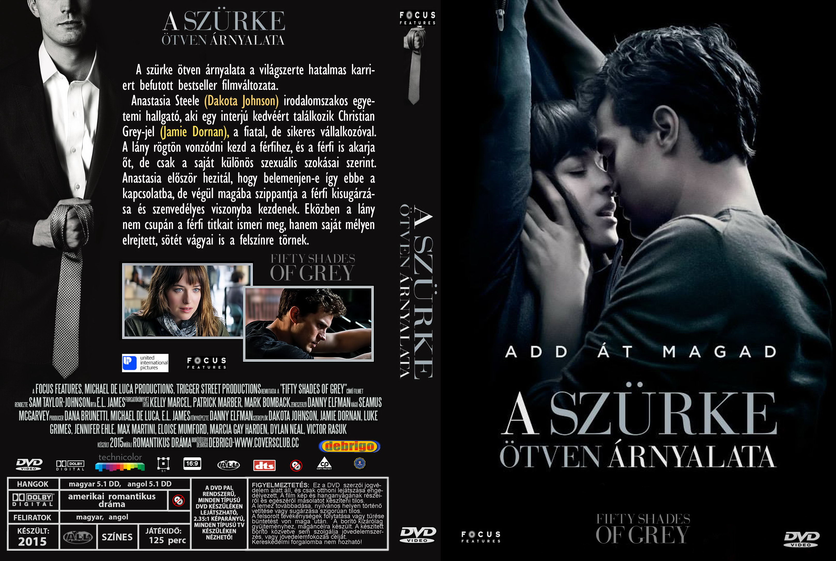 Coversclub Magyar Blu Ray Dvd Boritok Es Cd Boritok Klubja A Szurke Otven Arnyalata Debrigo