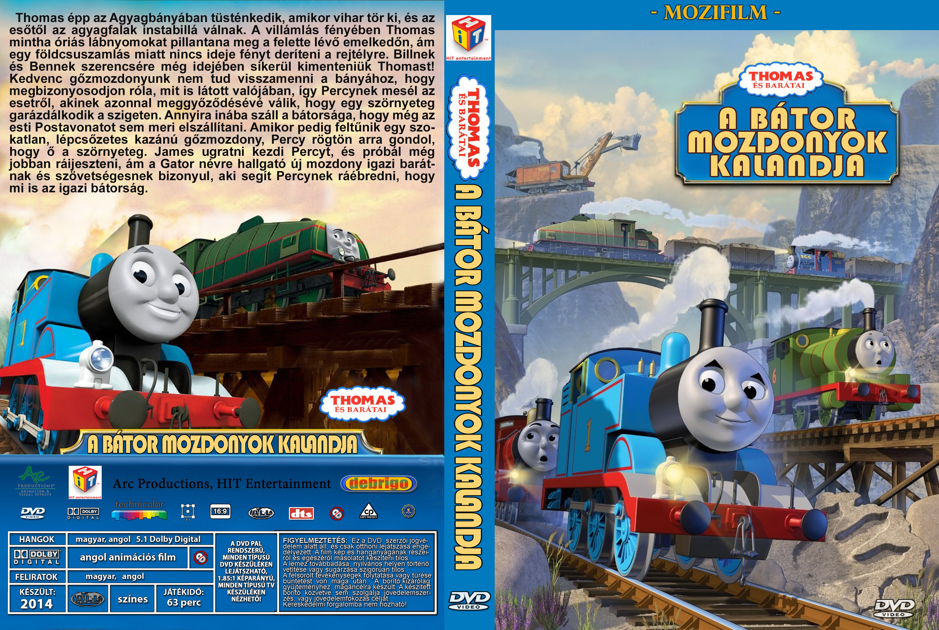 Coversclub Magyar Blu Ray Dvd Boritok Es Cd Boritok Klubja Thomas A Gozmozdony A Bator Mozdonyok Kalandja