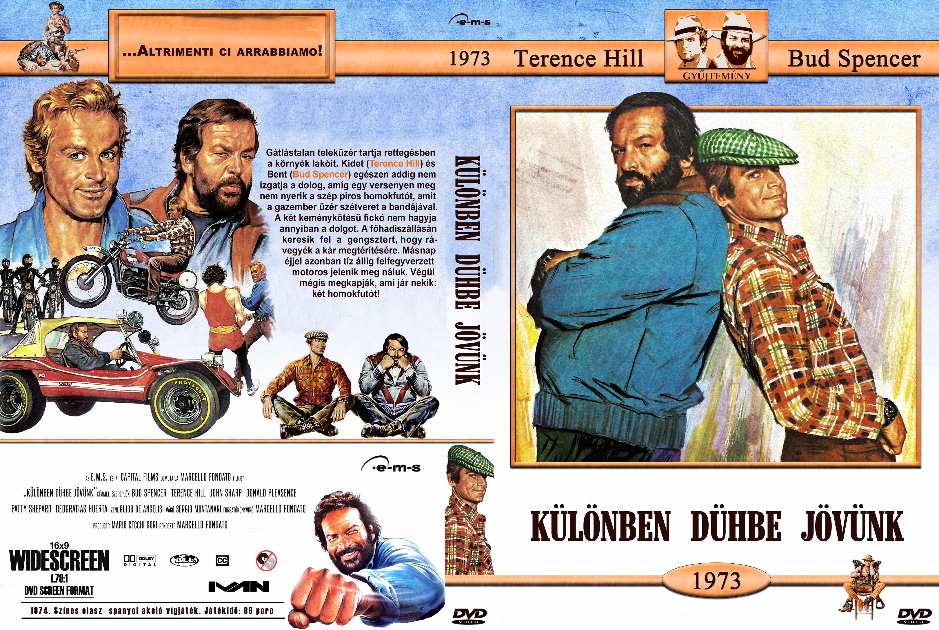 Coversclub Magyar Blu Ray Dvd Boritok Es Cd Boritok Klubja Bud Spencer Terence Hill Sorozat Kulonben Duhbe Jovunk Ivan