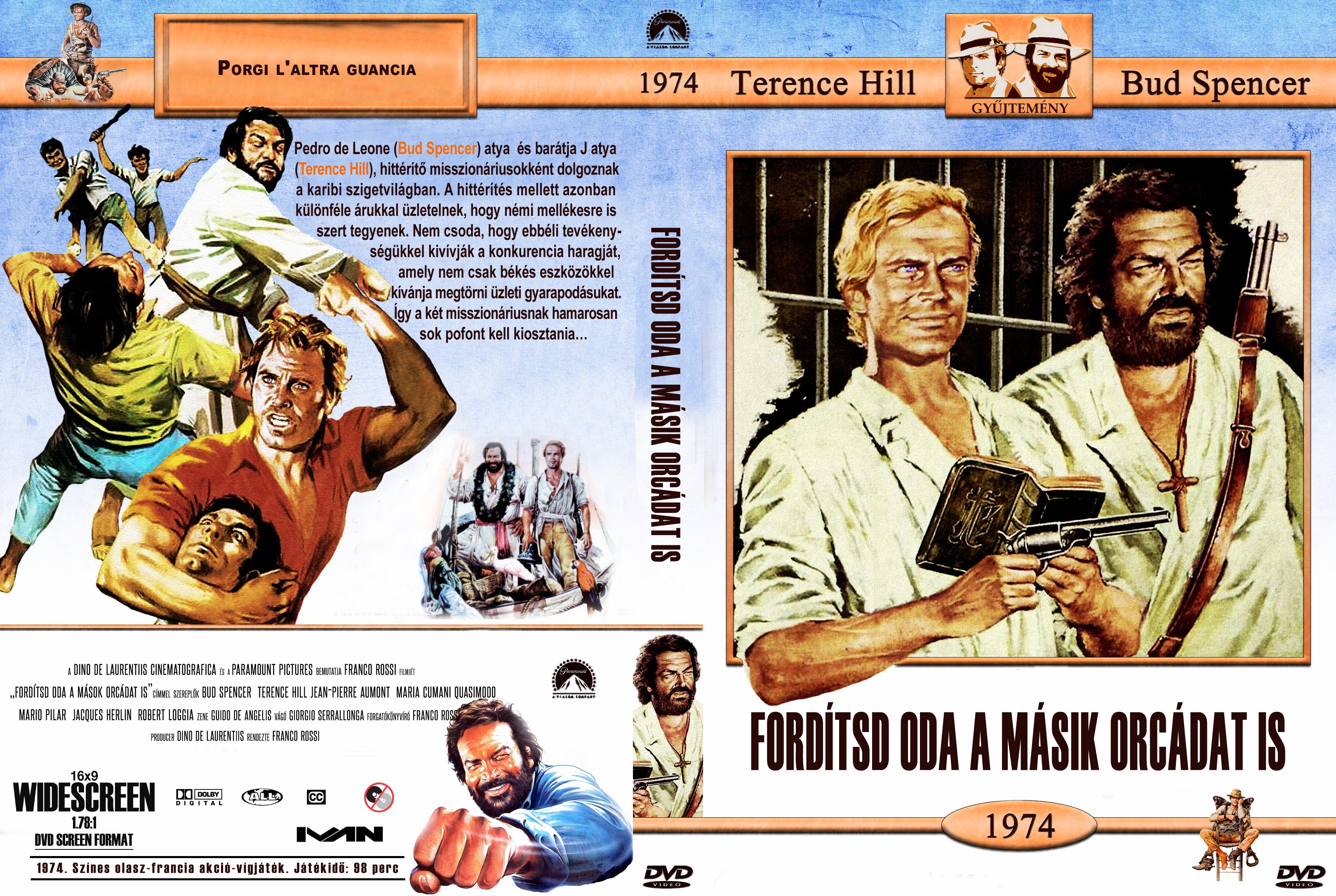 Coversclub Magyar Blu Ray Dvd Boritok Es Cd Boritok Klubja Bud Spencer Terence Hill Sorozat Forditsd Oda A Masik Orcadat Is Ivan