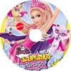 Barbie: Szuperhõs hercegnõ DVD borító CD1 label Letöltése