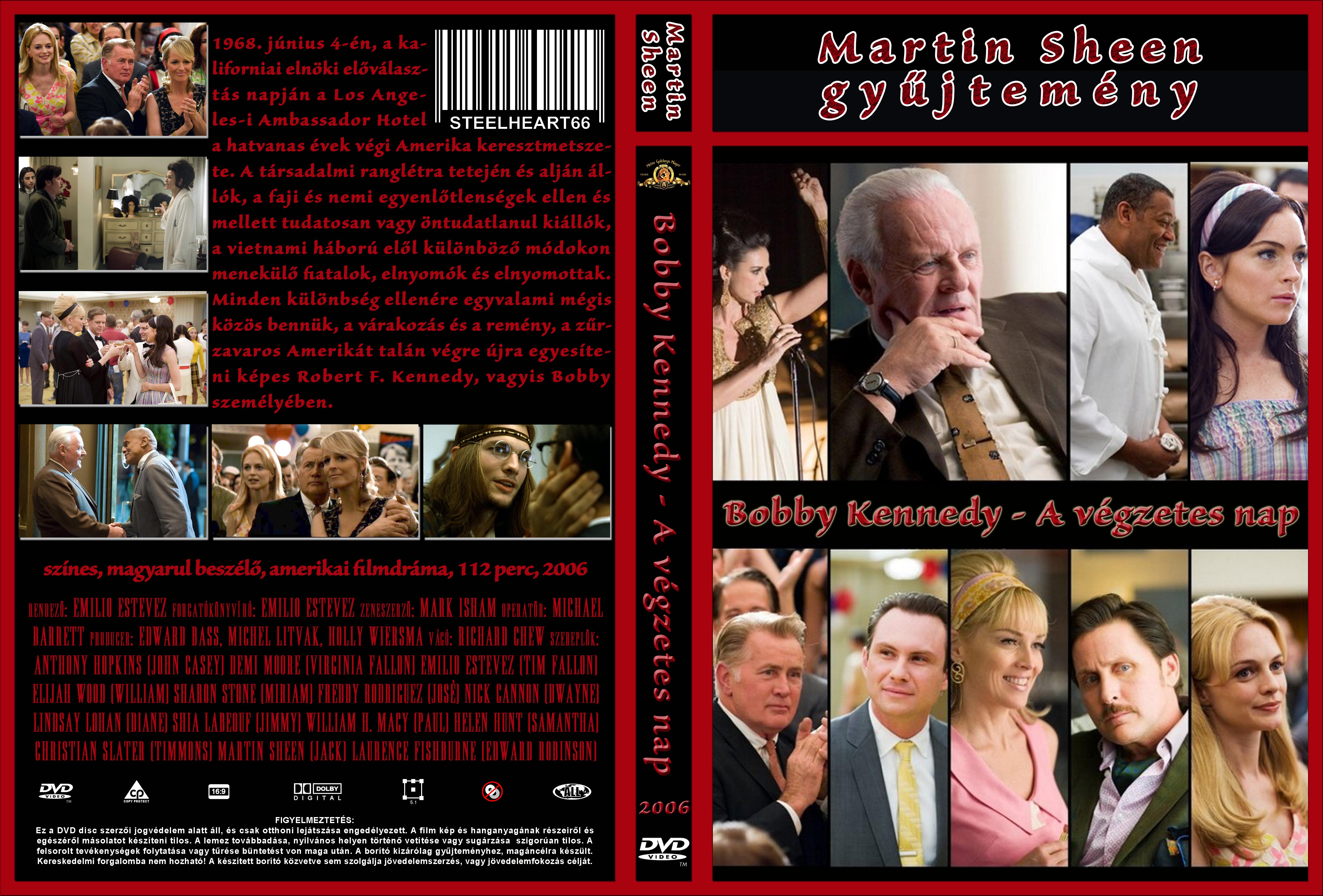 Coversclub Magyar Blu Ray Dvd Boritok Es Cd Boritok Klubja Bobby Kennedy A Vegzetes Nap Martin Sheen Gyujtemeny Steelheart66
