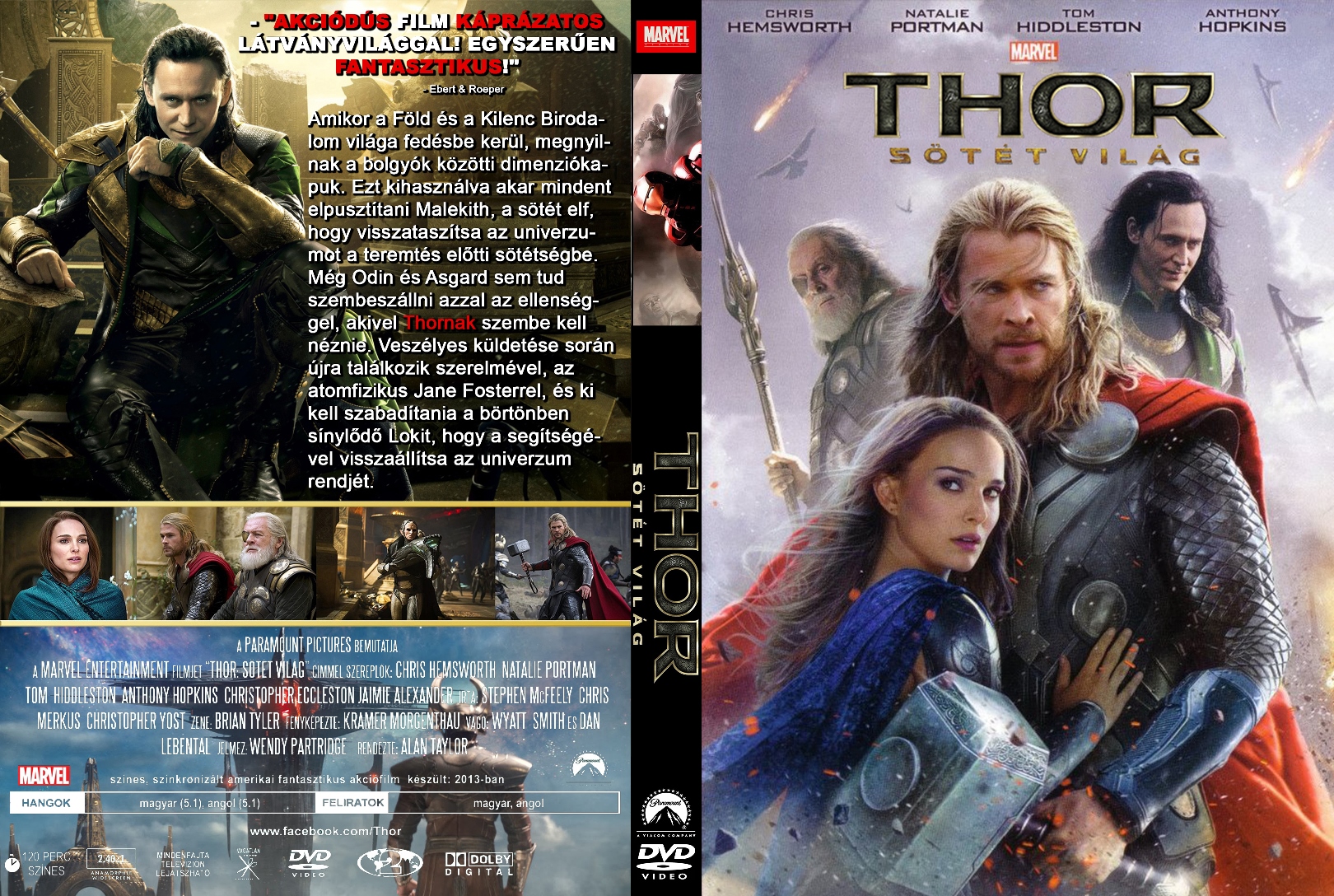 Coversclub Magyar Blu Ray Dvd Boritok Es Cd Boritok Klubja Bosszuallok Gyujtemeny 6 Thor Sotet Vilag Gerinces Dave Smith