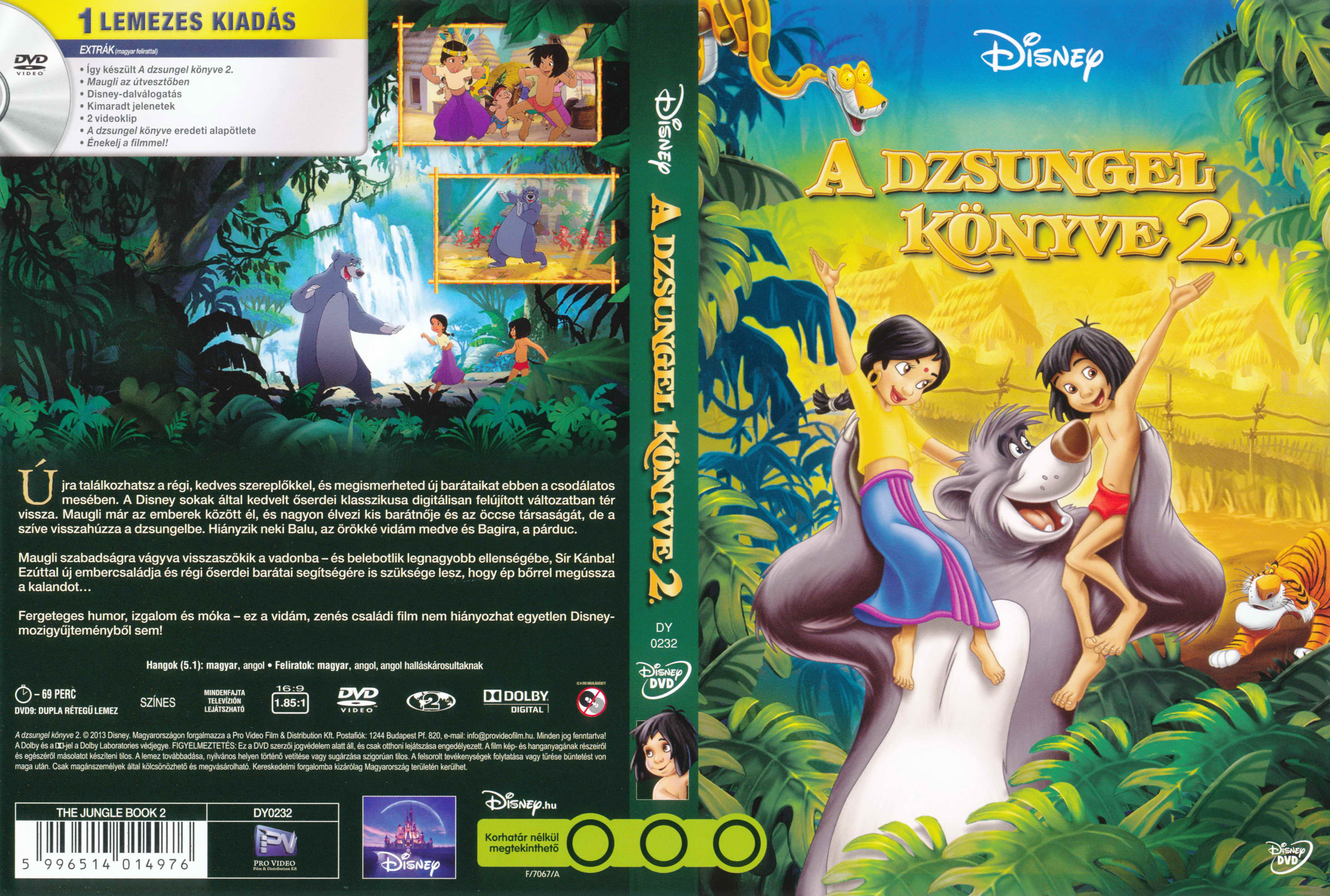 Coversclub Magyar Blu Ray Dvd Boritok Es Cd Boritok Klubja A Dzsungel Konyve 2