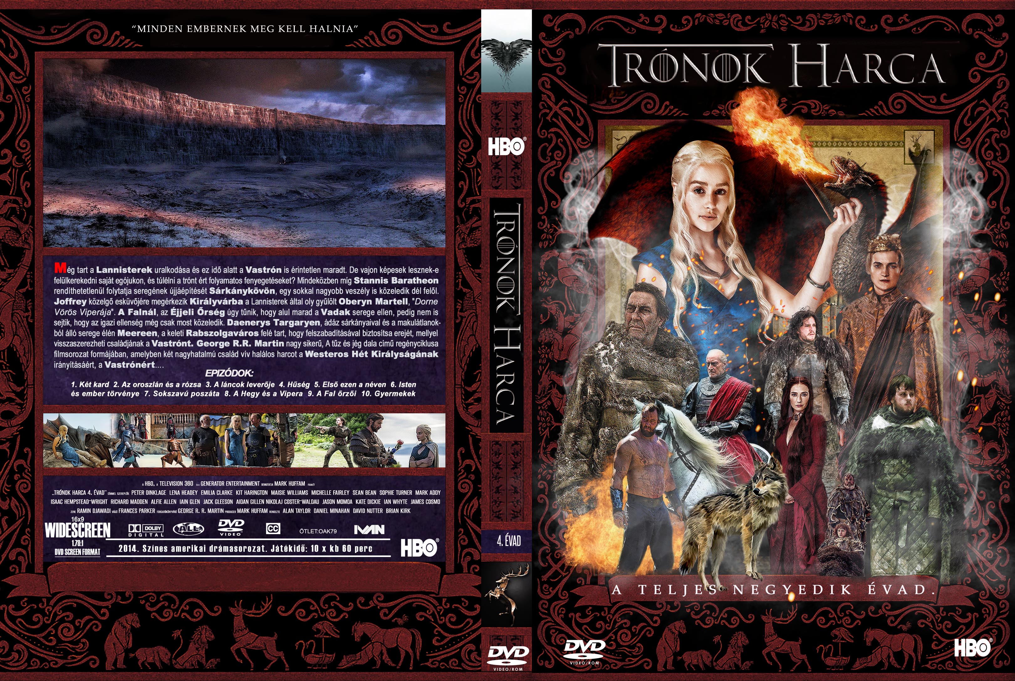 Coversclub Magyar Blu Ray Dvd Boritok Es Cd Boritok Klubja Tronok Harca 4 Evad Ivan