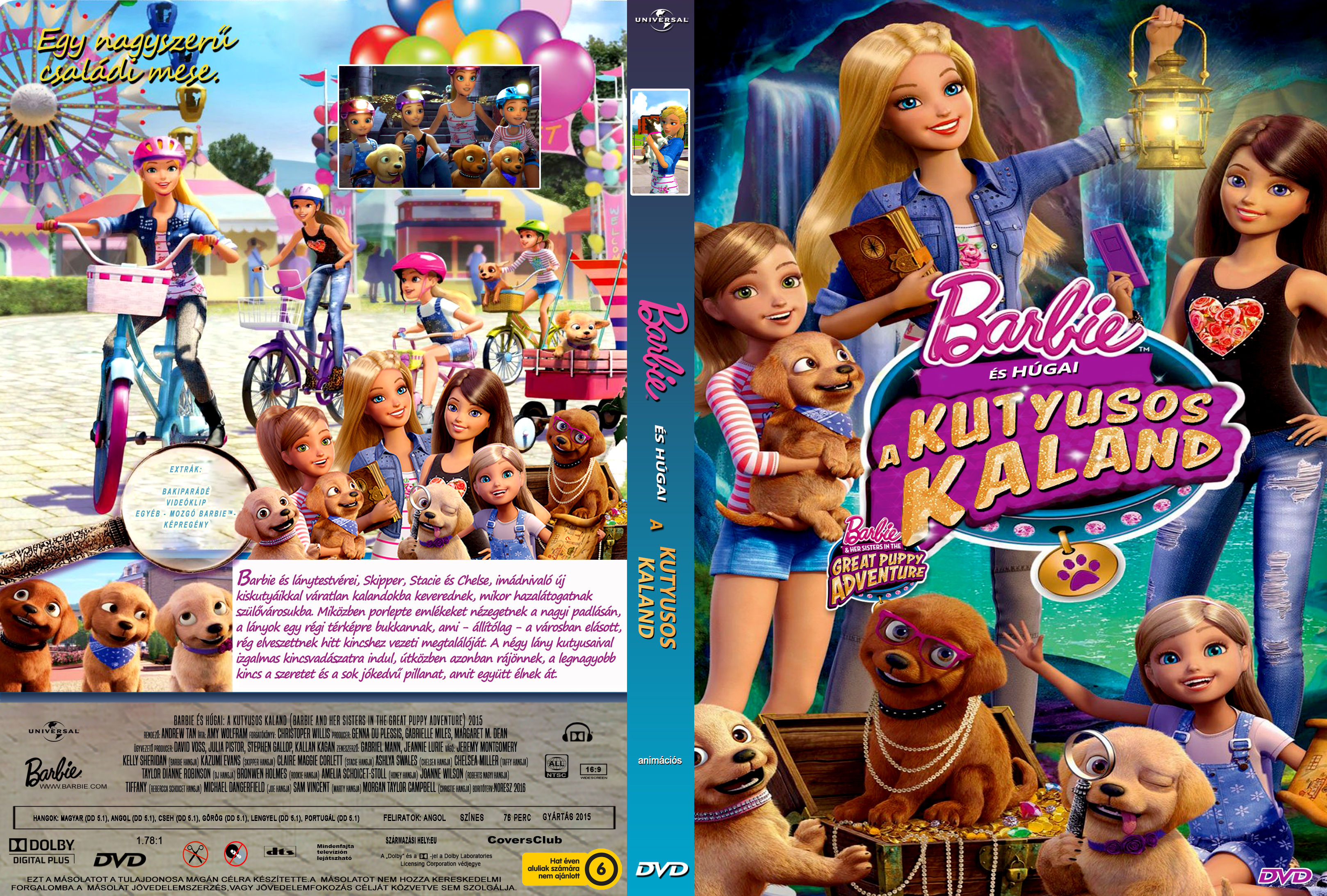 Coversclub Magyar Blu Ray Dvd Boritok Es Cd Boritok Klubja Barbie Es Hugai A Kutyusos Kaland Noresz