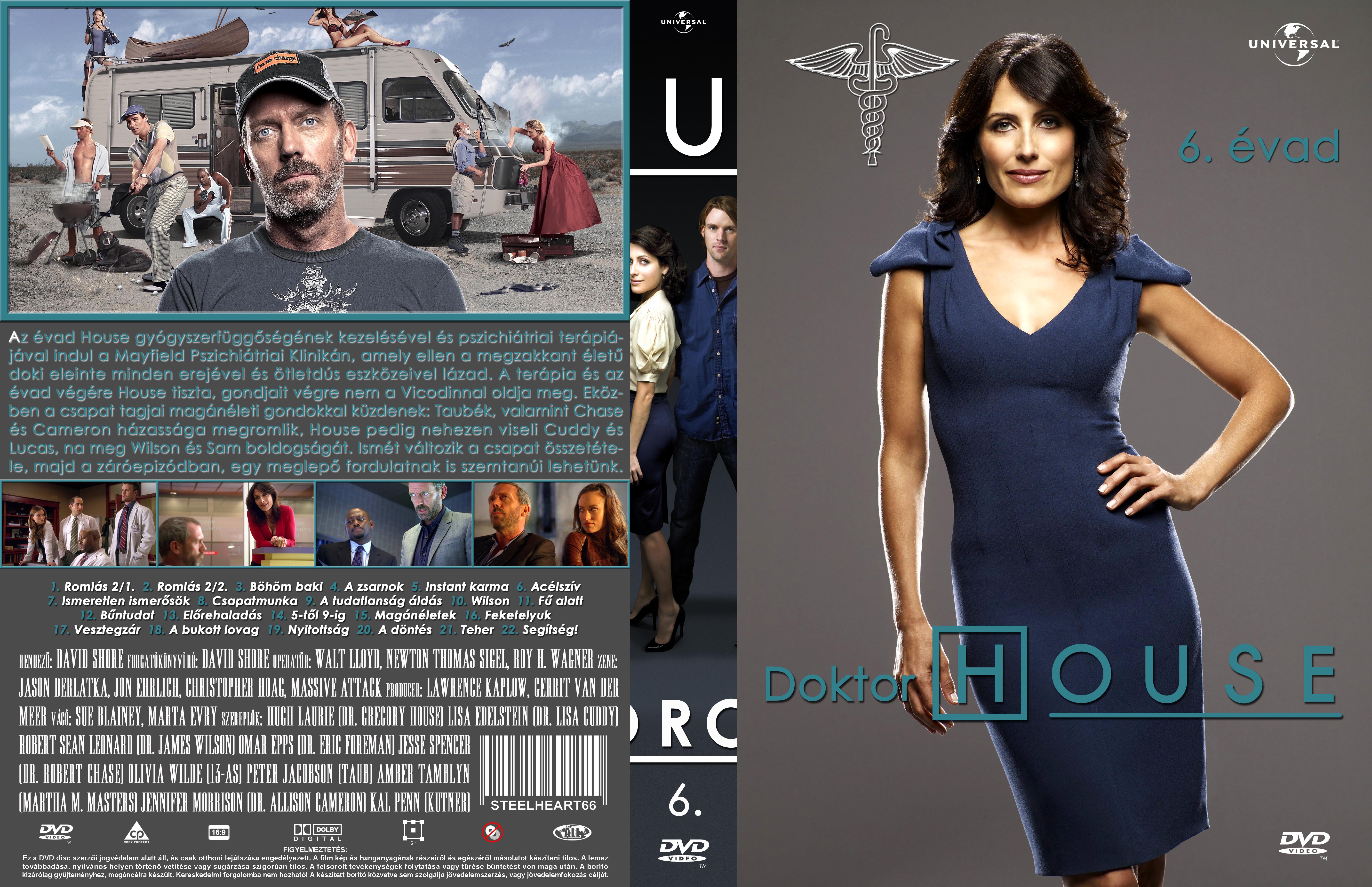 Coversclub Magyar Blu Ray Dvd Boritok Es Cd Boritok Klubja Doktor House 6 Evad Gerinces Steelheart66