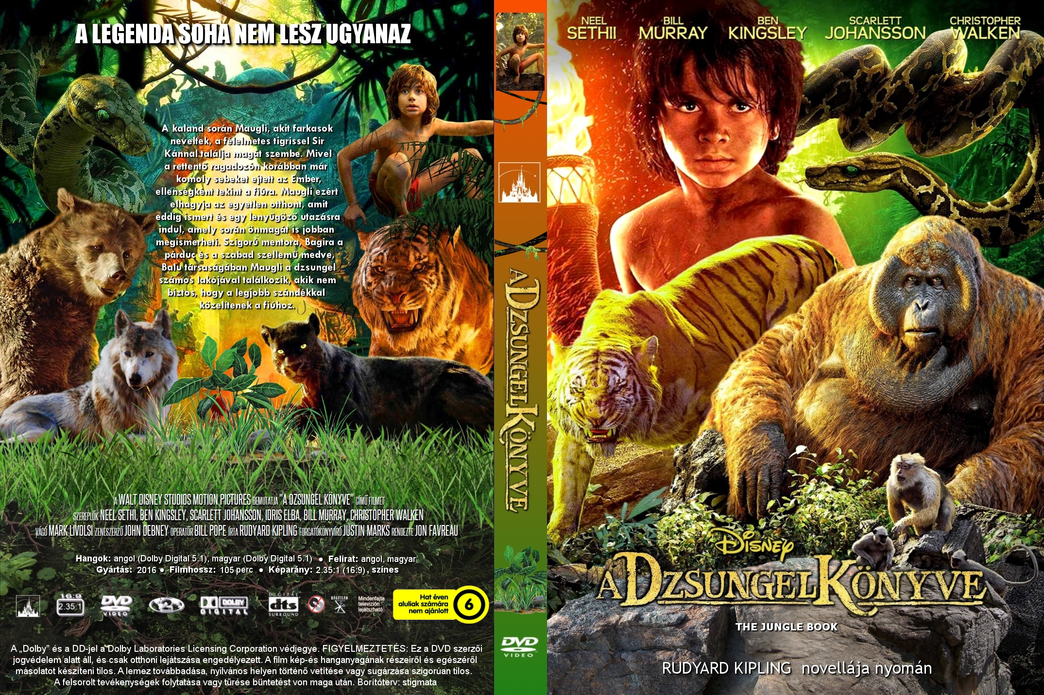 Coversclub Magyar Blu Ray Dvd Boritok Es Cd Boritok Klubja A Dzsungel Konyve 2016 Stigmata