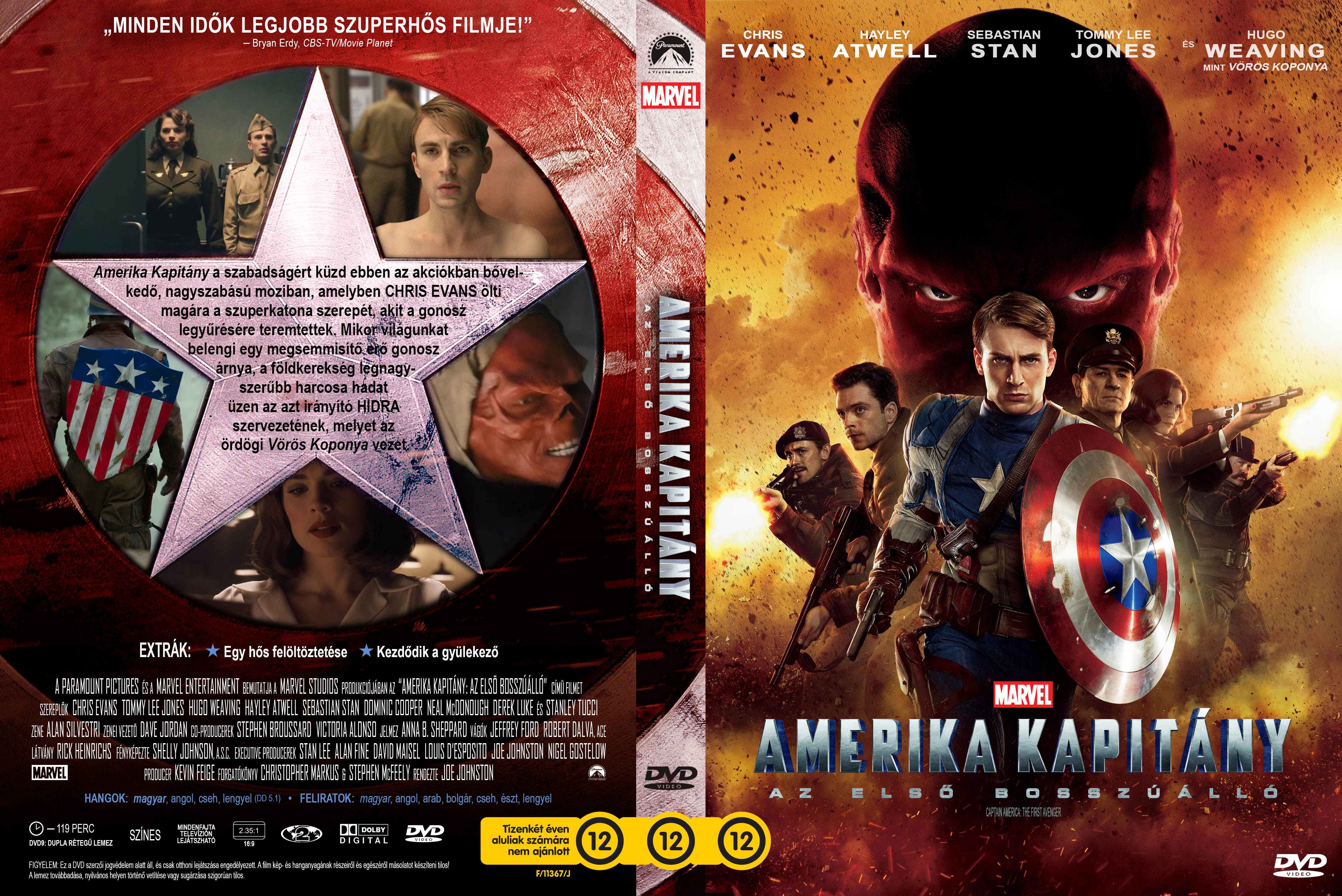 Coversclub Magyar Blu Ray Dvd Boritok Es Cd Boritok Klubja Amerika Kapitany Az Elso Bosszuallo