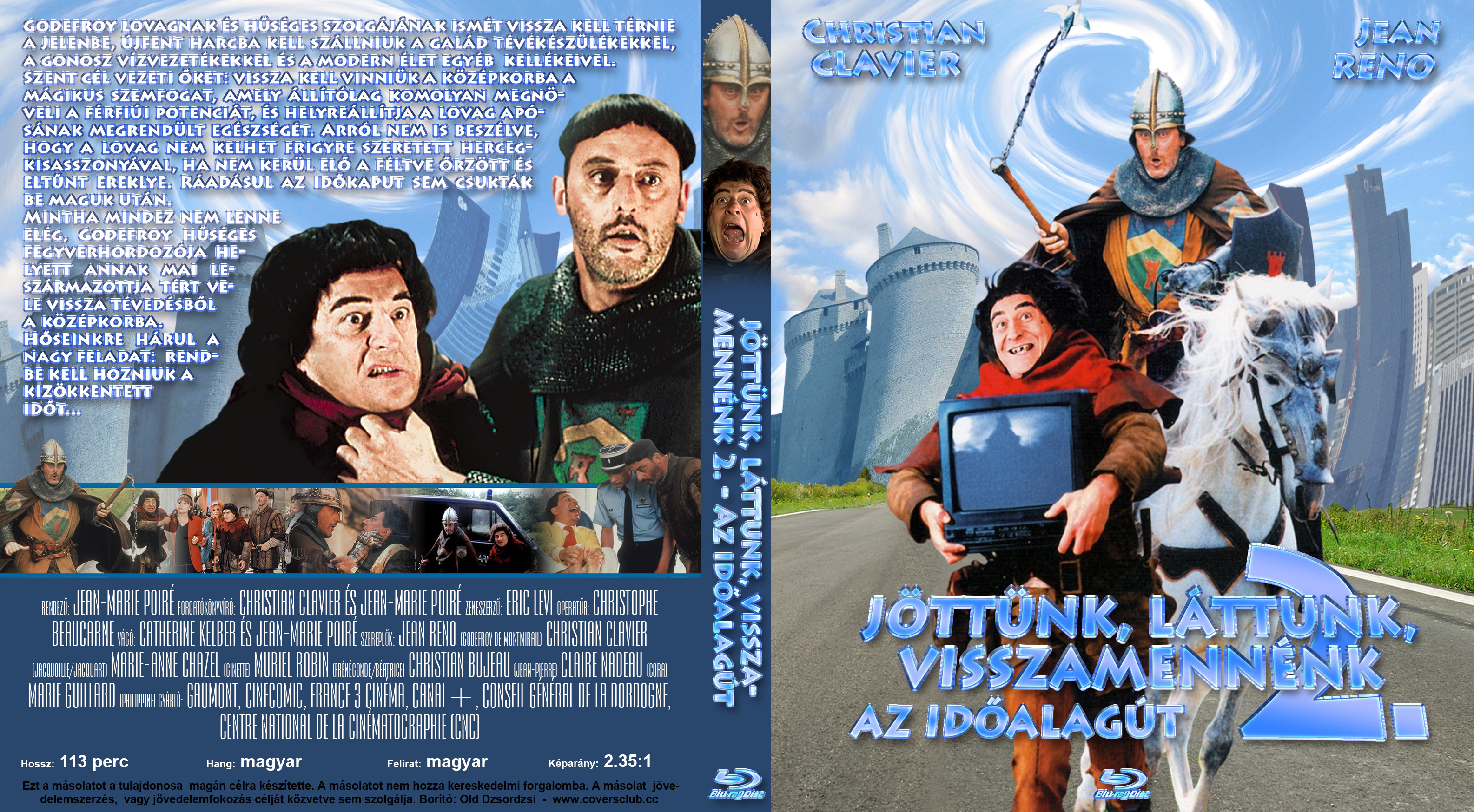 Coversclub Magyar Blu Ray Dvd Boritok Es Cd Boritok Klubja Jottunk Lattunk Visszamennenk 2 Az Idoalagut Old Dzsordzsi
