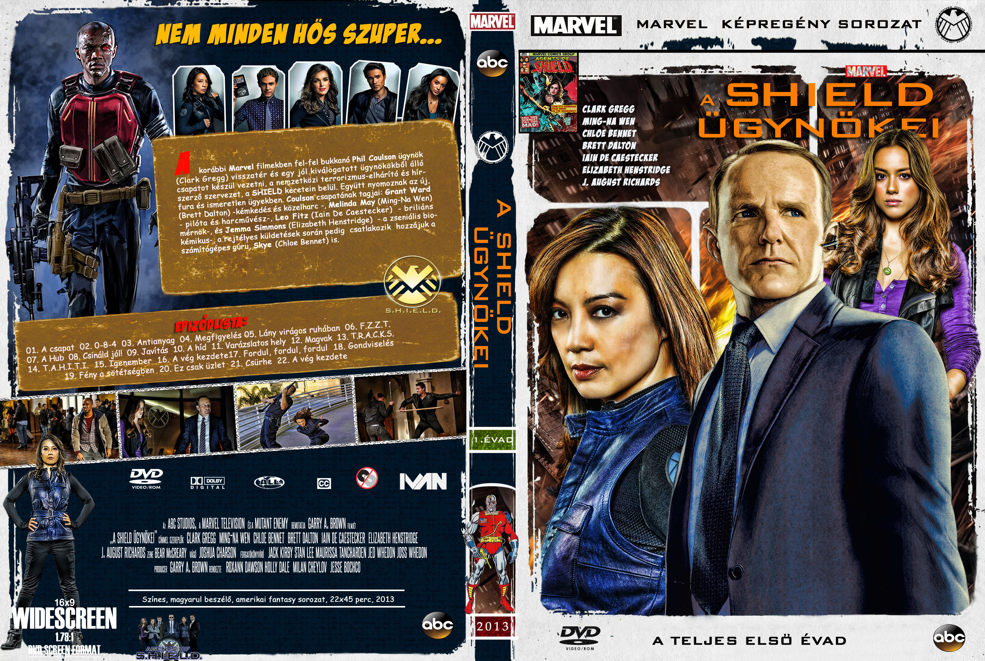 Coversclub Magyar Blu Ray Dvd Boritok Es Cd Boritok Klubja Kepregeny Sorozat 17 A Shield Ugynokei 1 Evad Ivan