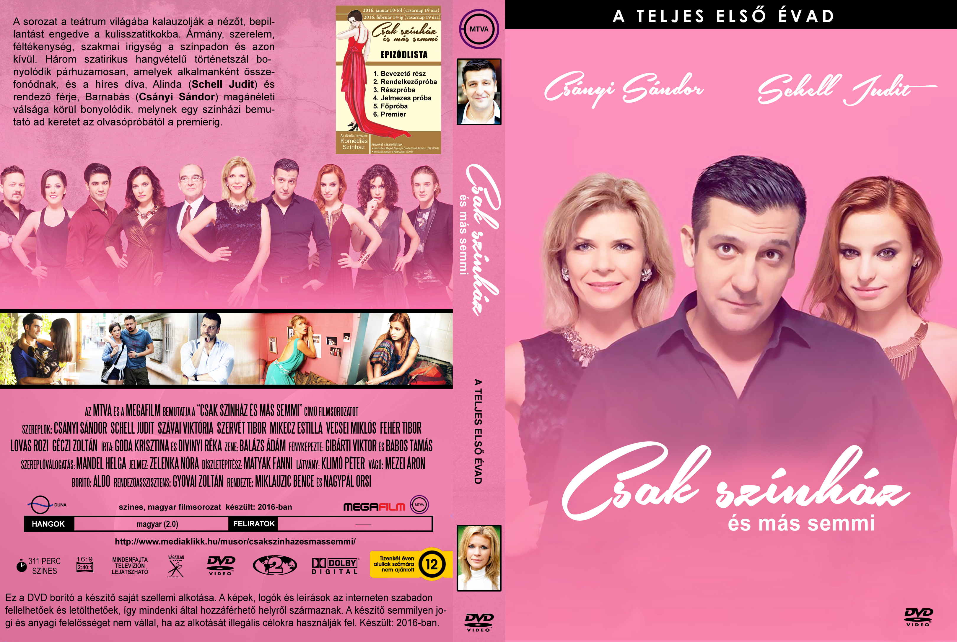 Coversclub Magyar Blu Ray Dvd Boritok Es Cd Boritok Klubja Csak Szinhaz Es Mas Semmi 1 Evad Aldo