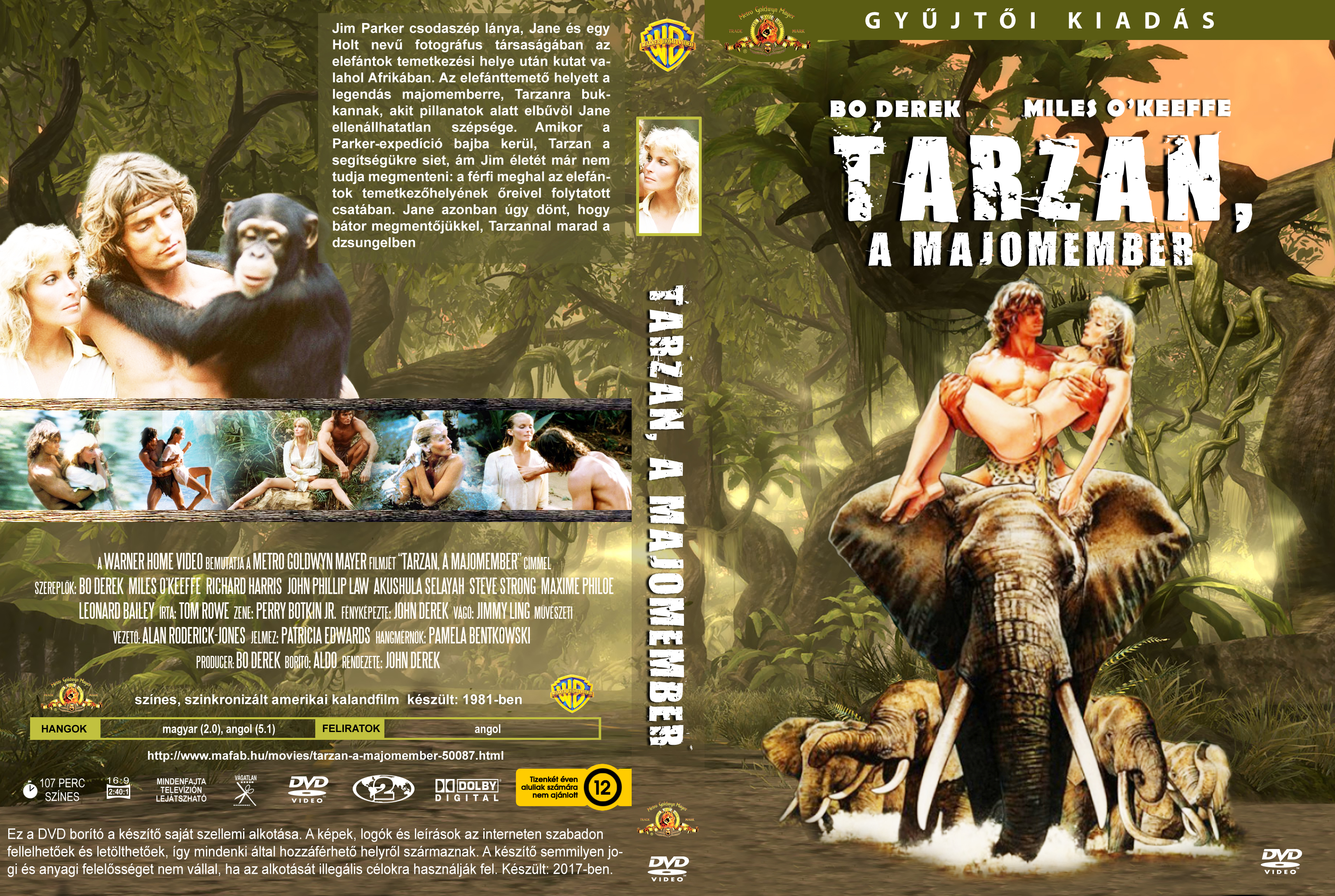 Coversclub Magyar Blu Ray Dvd Boritok Es Cd Boritok Klubja Tarzan A Majomember 1981 Aldo