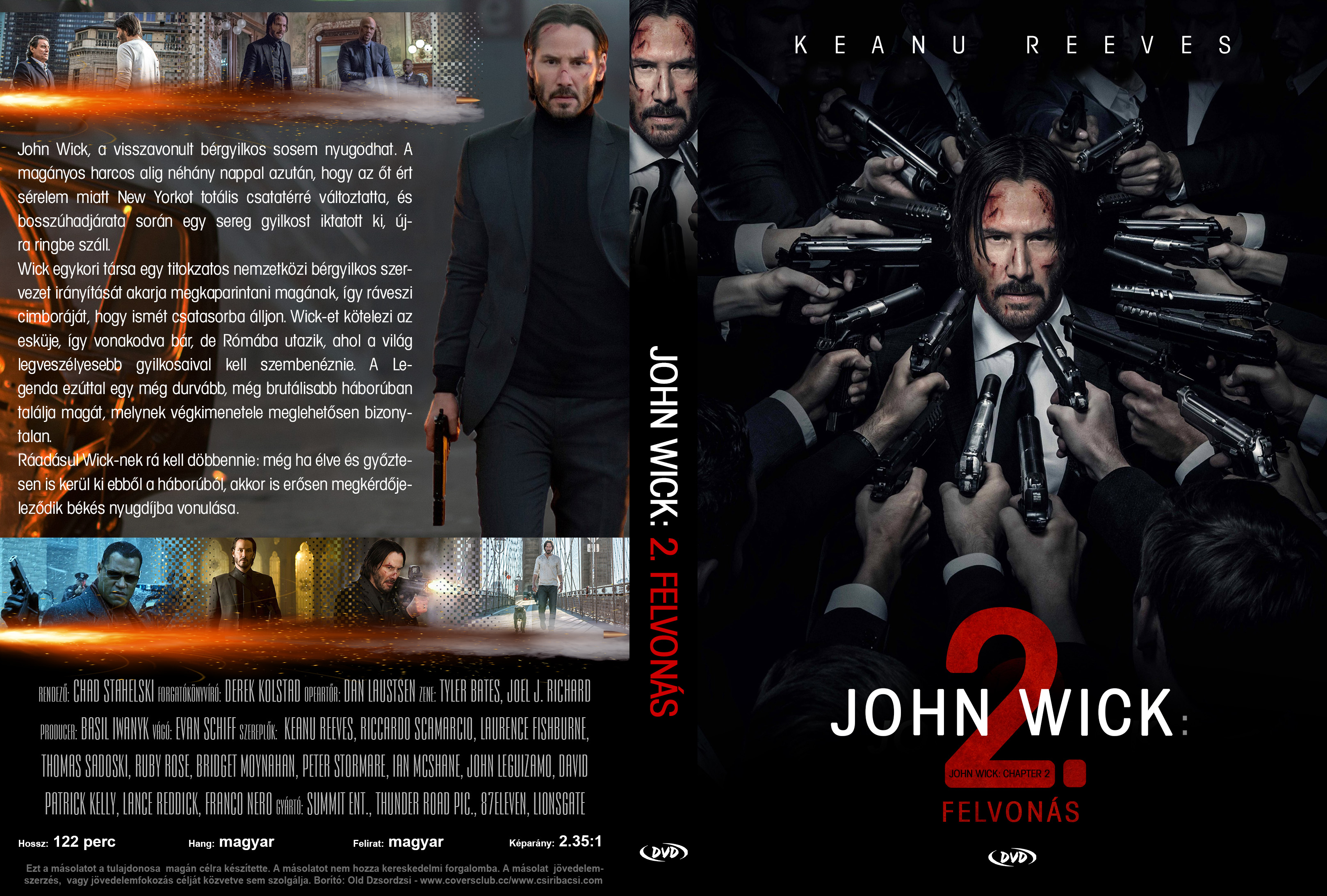 Coversclub Magyar Blu Ray Dvd Boritok Es Cd Boritok Klubja John Wick 2 Felvonas V2 Old Dzsordzsi John Wick 2