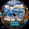 Hupikék törpikék - Az elveszett falu (taxi18) DVD borító CD1 label Letöltése