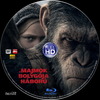 A majmok bolygója - Háború (2017) (taxi18) DVD borító CD1 label Letöltése
