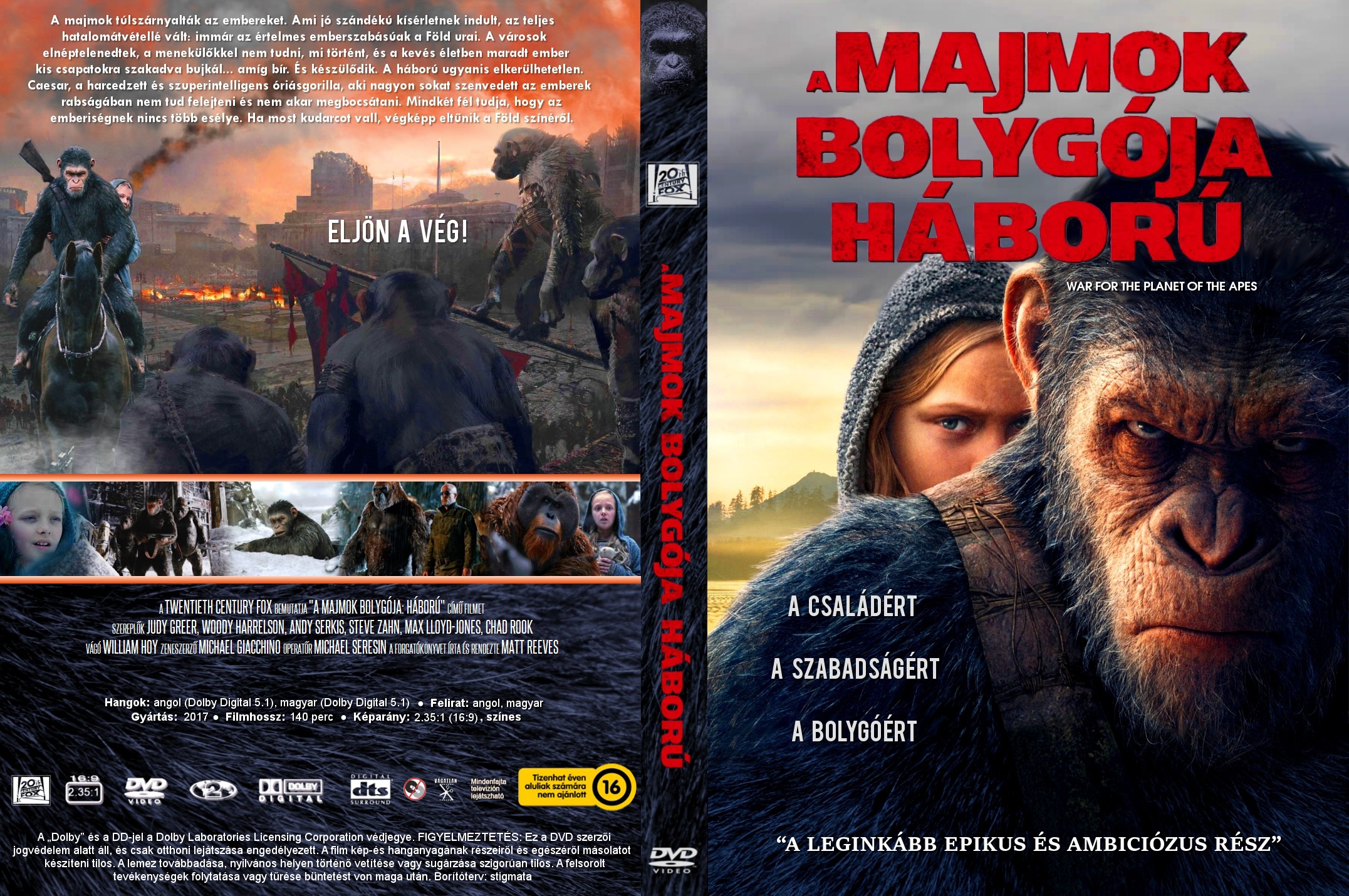 Coversclub Magyar Blu Ray Dvd Boritok Es Cd Boritok Klubja A Majmok Bolygoja Haboru Stigmata