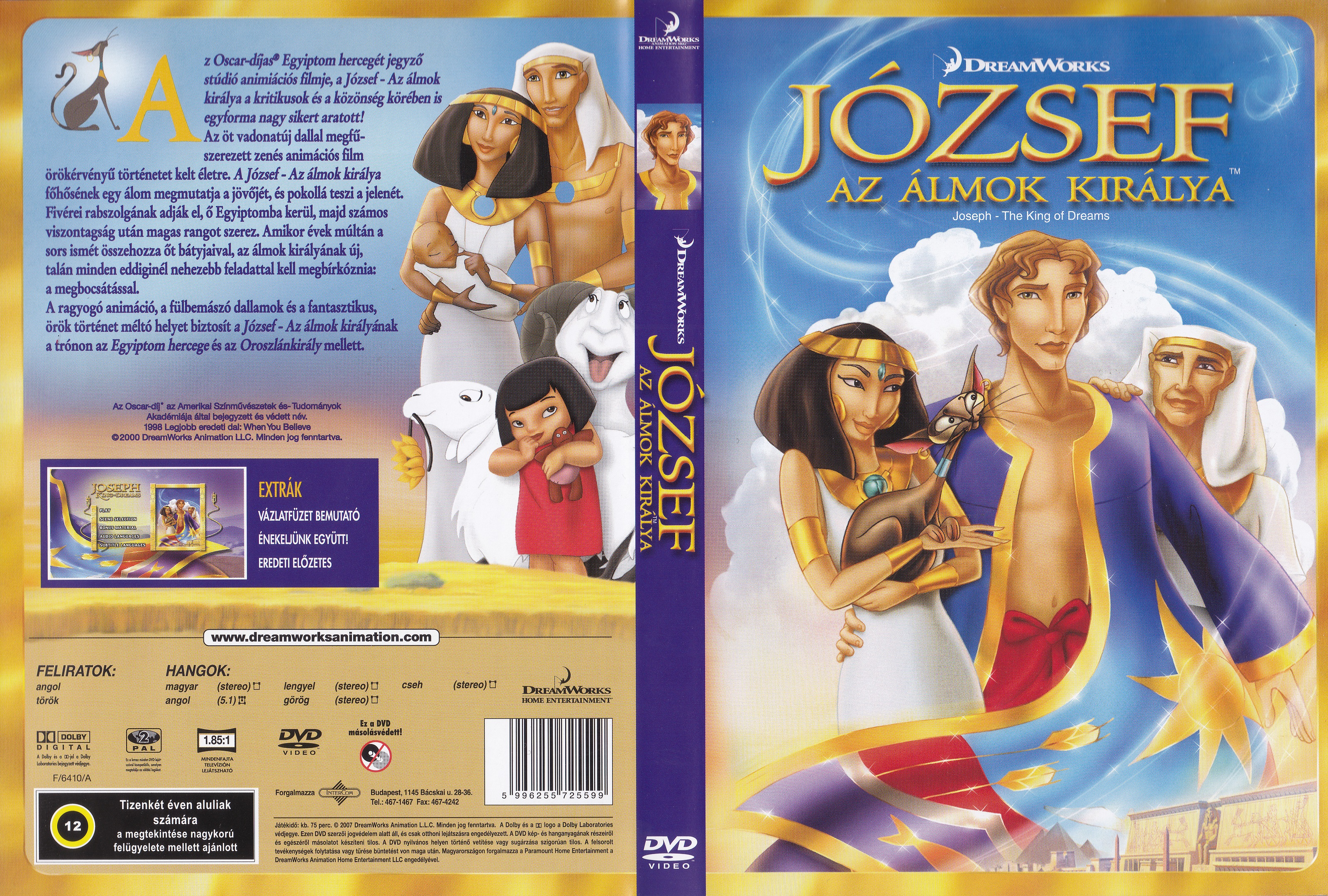 Coversclub Magyar Blu Ray Dvd Boritok Es Cd Boritok Klubja Jozsef Az Almok Kiralya