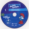Hupikék törpikék 1. lemez DVD borító CD1 label Letöltése
