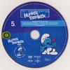 Hupikék törpikék 5. lemez DVD borító CD1 label Letöltése