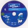 Hupikék törpikék 6. lemez DVD borító CD1 label Letöltése