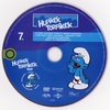 Hupikék törpikék 7. lemez DVD borító CD1 label Letöltése