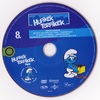Hupikék törpikék 8. lemez DVD borító CD1 label Letöltése