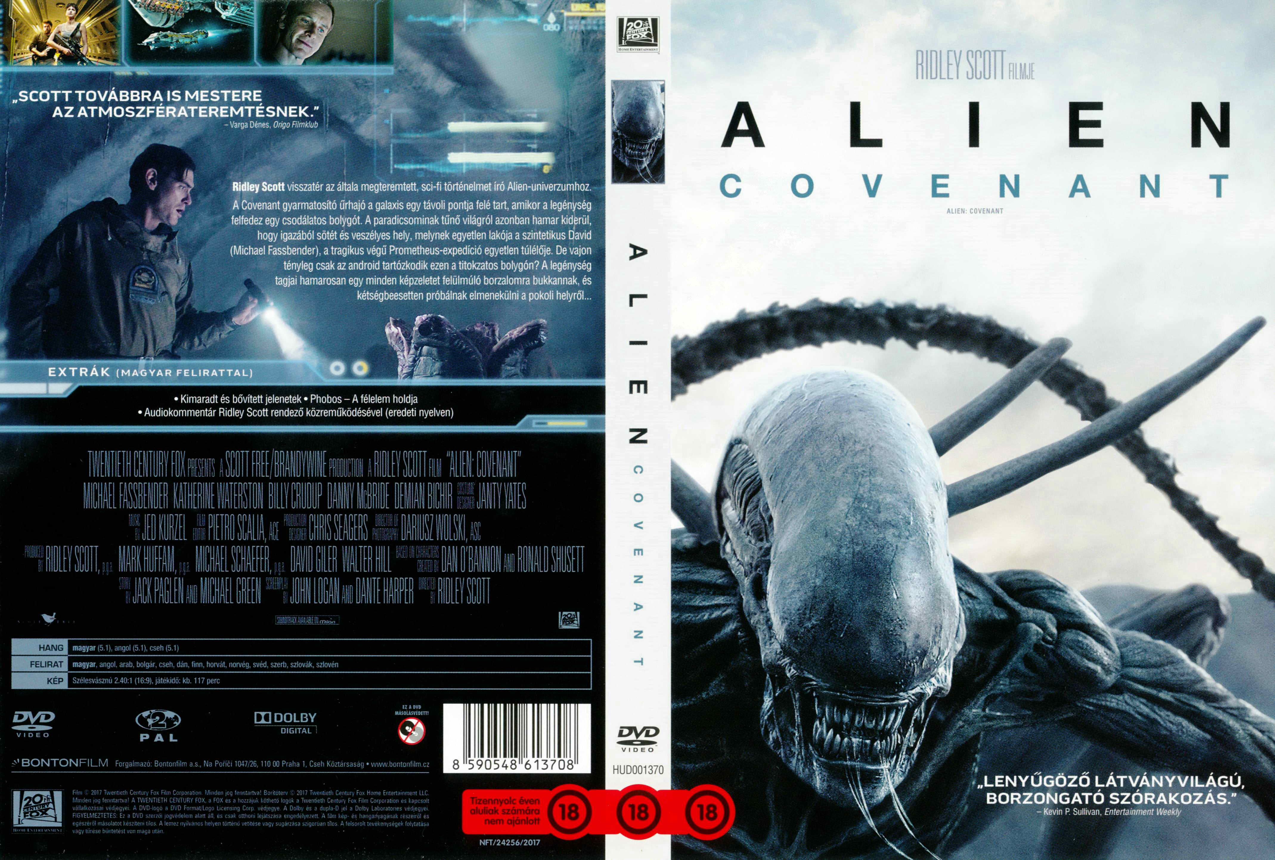 Coversclub Magyar Blu Ray Dvd Boritok Es Cd Boritok Klubja Alien Covenant
