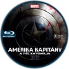 Amerika Kapitány - A Tél Katonája 3D DVD borító CD1 label Letöltése