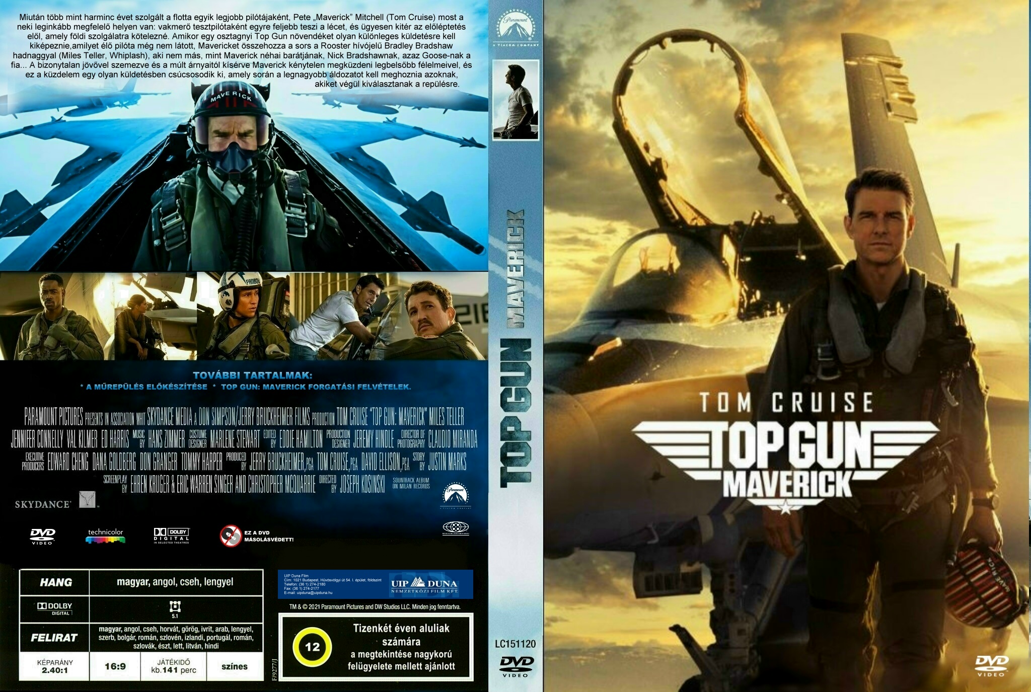 Magyar Bluray DVD borítók és CD borítók klubja Top Gun Maverick (Kuli)