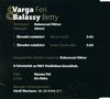 Varga Feri & Balássy Betty - Ébredni valakiért (Single) DVD borító BACK Letöltése